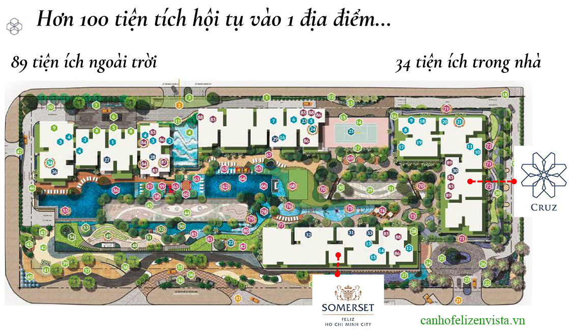 Tiện ích căn hộ Feliz en Vista