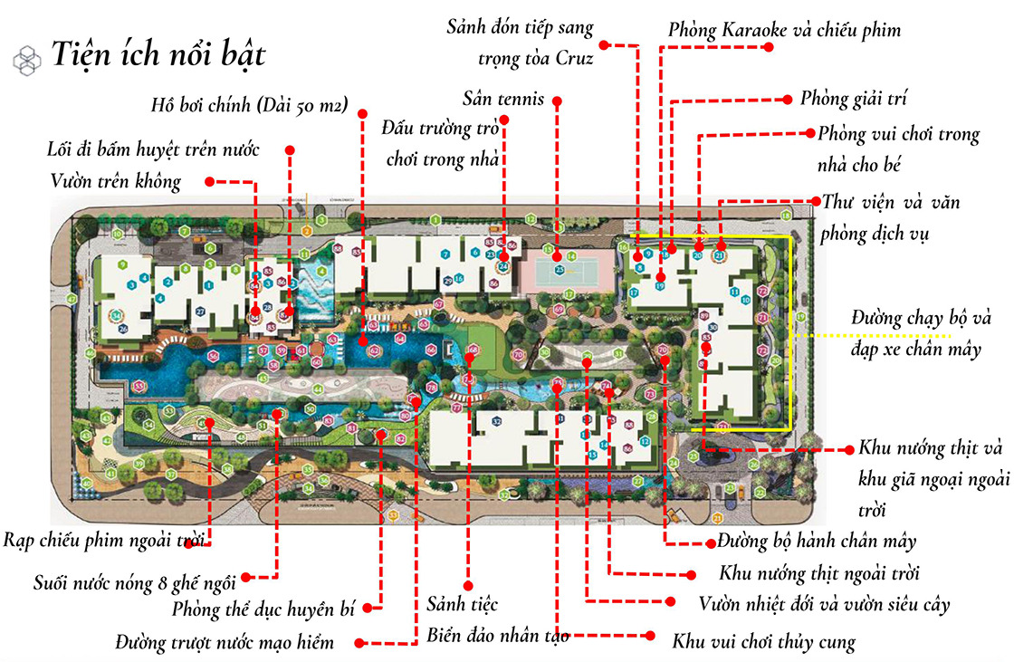 Tiện ích căn hộ Feliz en Vista