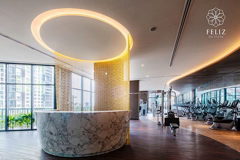 Tiện ích phòng gym huyền bí tại Feliz en Vista